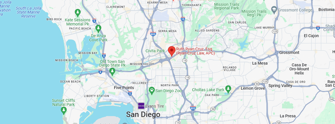 ruth ryan cruz law san diego legal office law firm lawyers attorneys representation representacion consulta consultation meeting cita reunion conferencia conference room help ayuda derechos legal rights case caso ruth ryan-cruz map mapa mission valley centro san diego como llegar driving directions