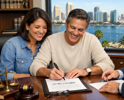 Firmar un testamento simple